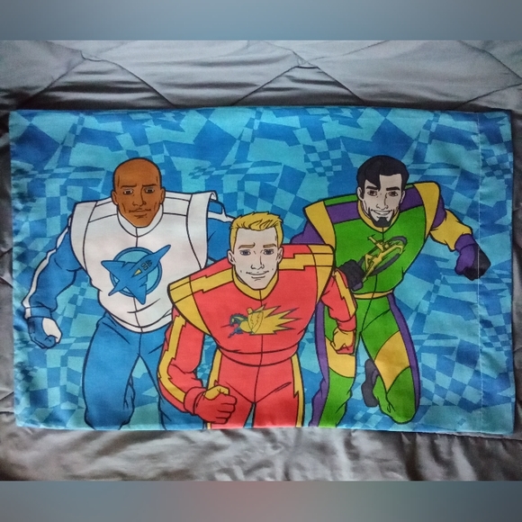 Vintage NASCAR Racers Pillow Case Fox Kids TV 2000's Cartoon Character Bedding - Picture 10 of 14